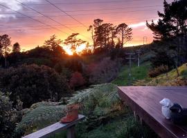 Cosy Country Cottage on a Sunny Hill, hotel in New Plymouth