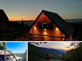 Górskie domki w Karkonoszach z widokiem, cabin nghỉ dưỡng ở Podgórzyn