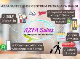 AZFA Duplex Suite at De Centrum Putrajaya Bangi FREE WIFI, gazdă/cameră de închiriat din Kajang