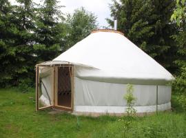 Kirgisische Jurte der Hofmühle Pfaffroda, luxury tent in Olbernhau