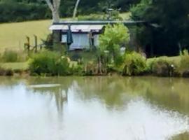 Peaceful ensuite lakeside cabin 'Tench', villa en Hadlow Down