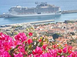 Casa ideal para famílias com vista mar desafogada, hotel in Funchal