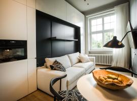 Luxury studio with a park view, luxury hotel in Riga