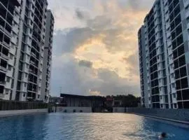AuraMuslim Homestay Desaru Bandar Penawar Pool View with WIFI