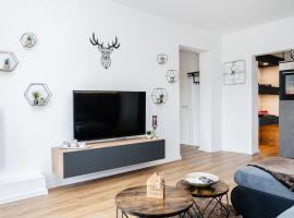 Stilvolle Ferienwohnung mit Blick in die Natur