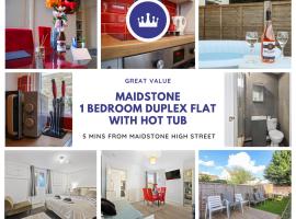 Maidstone Best 1 Bed City Centre Flat - Fast Wi-Fi, hotel in Maidstone