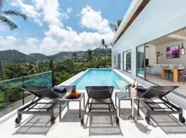 Sunrise view, 4 bedroom, infinity pool, villa in Bo Phud, Koh Samui