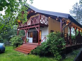 Domek Wypoczynkowy całoroczny U Agi z balią z jacuzzi i sauną, vacation rental in Przezmark