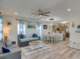 Walk to Gulf Ocean-View Home in Crystal Beach!