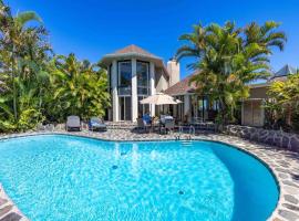 Opulent Waterfall House with Ocean Views in Haiku, Maui, self catering accommodation in Huelo