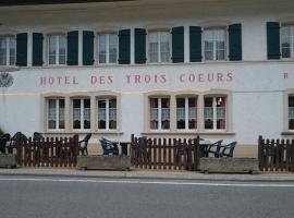 Hôtel-Restaurant des 3 Coeurs, hotel en Vaulion