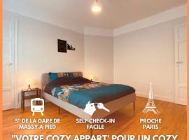 Cozy Appart' 2 Centre ville proche gare Massy - Cozy Houses, holiday rental in Massy