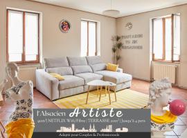 L'Alsacien Artiste - Art - Moderne - Wifi - Netflix, hotel keluarga di Mulhouse