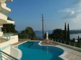 Liberty - Classic luxury sea view villa with private pool, Panoramic views to Kommeno & Corfu old Town