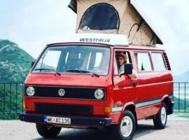 Alpha Campers Montenegro - Our Red Westfalia Bus