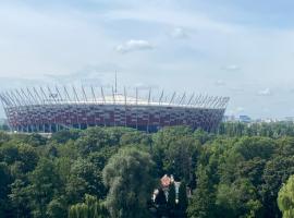 Dedek Park - historyczny dworek w pięknym Parku Skaryszewskim obok Stadionu Narodowego, hotel u Varšavi