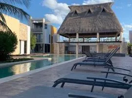 Telchac Villa de 3 pisos con club playa