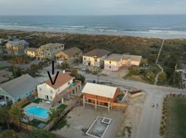 Atlantic View Heated Pool Spa Firepit Beach, hotel i Saint Augustine