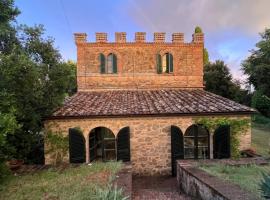 villa montalcino palazzina castelverdelli, viešbutis su vietomis automobiliams Sienoje