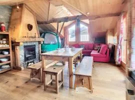 Chalet en bois, 4 chambres, WIFI, skis, parking proche, 8 pers - FR-1-344-791
