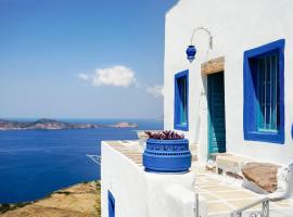 Traditional Cycladic House with Breathtaking View, apartment in Plaka Milou