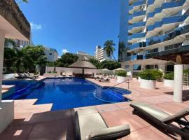 Fresca estancia en zona Dorada con Alberca/Playa!, landhuis in Acapulco
