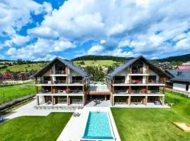 Apartamenty Mariza Szczawnica Jaworki - Basen, Jacuzzi, Sauna, Opcja Śniadań Bufetowcyh, Piękne i Nowe Apartamenty 1km od Wąwozu Hom