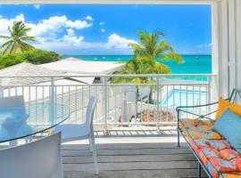 Kokonut Sea view Beach Front Pool Central Garage, hotelli kohteessa Grand Case