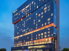 Hilton Guangzhou Tianhe - Free Canton Fair Shuttle Bus and Registration Counter, hotell i Guangzhou