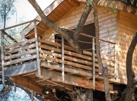 Cabane Dans les Arbres, Domaine de l Ogliastru, Hotel in Olmeto