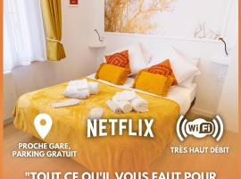 Promenade d'Automne - Netflix & Wifi - Parking Gratuit - check-in 24H24, 3-stjernershotell i Châlons-en-Champagne