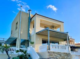 Villa Cook with pool and terraces with sea views, beach rental in Dhaskalianá