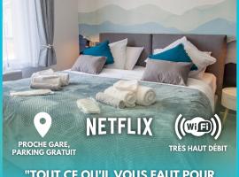 Cocon d'Hiver - Netflix & Wifi - Parking Gratuit - check-in 24H24 - Kit B&eacute;b&eacute; disponible sur demande - Emplacement V&eacute;los - GoodMarning, alojamiento con cocina en Ch&acirc;lons-en-Champagne