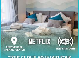 Cocon d'Hiver - Netflix & Wifi - Parking Gratuit - check-in 24H24 - Kit Bébé Inclus, 3 csillagos hotel Chalons en Champagne-ban