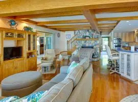 Sauna and Fireplaces! Lakefront Cadillac Retreat