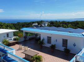 Vista del Mar terrace with pool table and views, holiday rental in Rincon