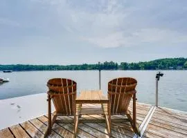 Lakefront Queensbury Home Kayaks and Boat Dock