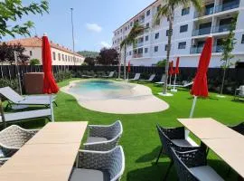 Sercotel Plana Suites、ヴァイ・ドゥイショーのキッチン付きホテル
