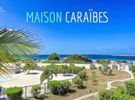 Maison Caraibes beach front on Orient Bay with 2 big pools