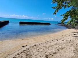 Serenity - Cheerful 2-Bedrooms Beachfront Villa., cabaña o casa de campo en Trou d'Eau Douce