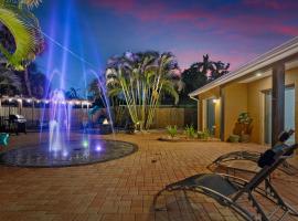 Coastal Villa W Amazing Courtyard - Splash Pad!, hotel Ca d Zan Mansion környékén Sarasotában