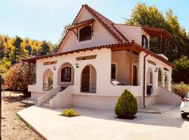 Cheerful artist villa in the genuine part of Evia Greece, hotel with parking in Kastríon