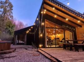 Cabaña en el bosque-Termas de Chillán, hotel in Recinto
