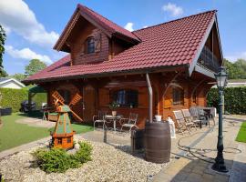 Chalet Familienzeit, vakantiewoning aan het strand in Lathum