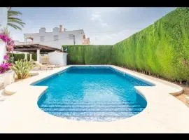 Spacious family home with Airco, private 5x10m pool, sandy beach 300m, free WiFi