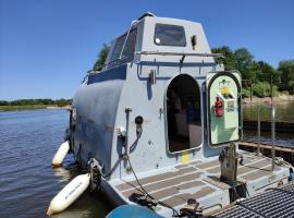 Ausgebautes Rettungsboot GORCH POTT, imbarcazione ad Amburgo