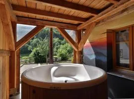 Le Chalet du Tanet spa sauna terrasse en Alsace