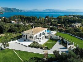 Secluded Elegance at Villa Giem - 4 Bedrooms - Unmatched Sea Views - Private Pool & Lush Gardens - Dassia, hotel u gradu Dafnila