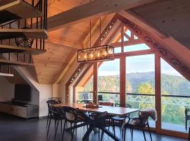 Luksusowy Apartament Czorsztyn 1 z sauną i ogrodem