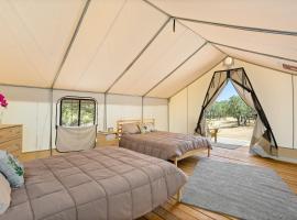 Cozy Texas Glamping Tent with Starry Views，伯爾尼的豪華帳蓬